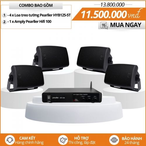 Bộ loa nghe nhạc hifi Pearller HYB125-5T