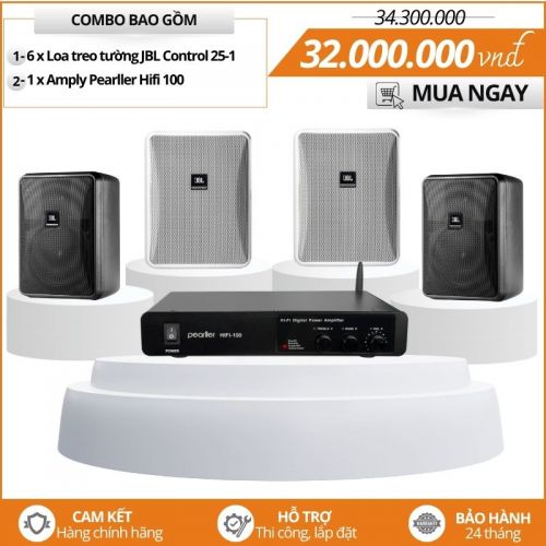 Cấu hình loa nghe nhạc hifi JBL Control 25-1