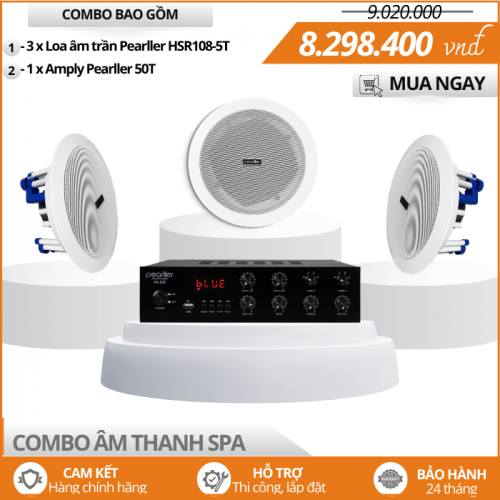 Bộ Loa Âm Trần Tiêu Chuẩn Cho Spa Nhỏ HSR108-5T