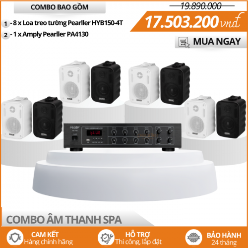 Bộ Loa Nhỏ Pearller HYB150-4T Nghe Nhạc Spa