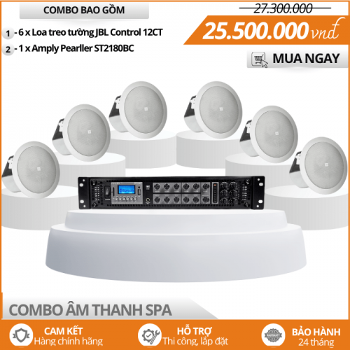 Lắp đặt loa cho spa - Bộ loa âm trần JBL Control 12CT
