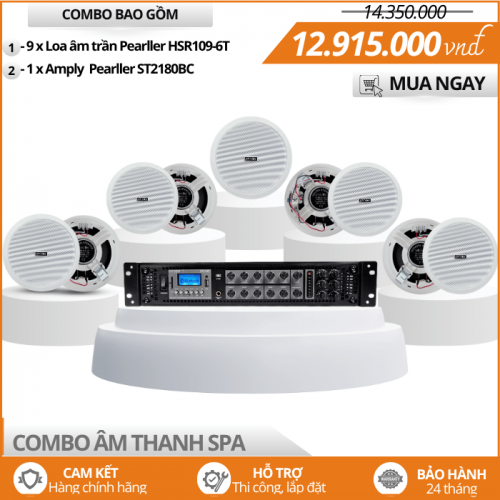 Trọn Bộ Loa Âm Trần HSR109-6T Cho Spa