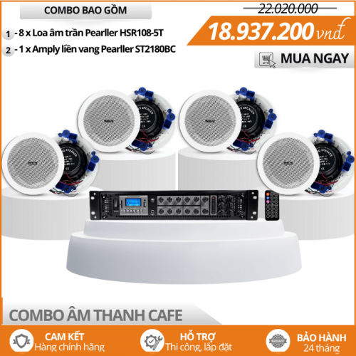 Bộ Loa Âm Trần HSR108-5T Cho Quán Cafe