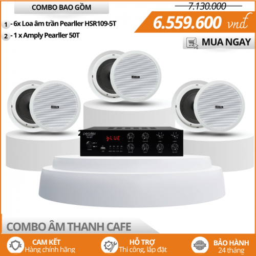 Bộ 6 Loa HSR109-5T Nghe Nhạc Background Cafe