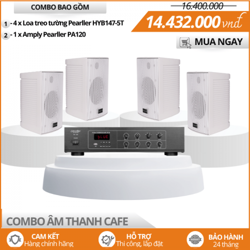 Bộ Loa Nghe Nhạc Nền HYB147-5T Cho Quán Cà Phê
