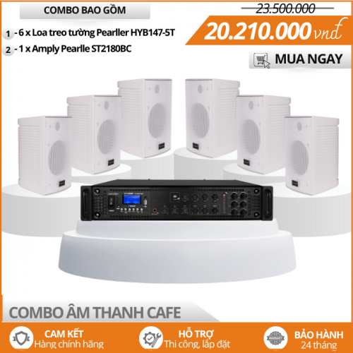 Bộ Loa Dành Cho Quán Cà Phê Pearller HYB147-5T