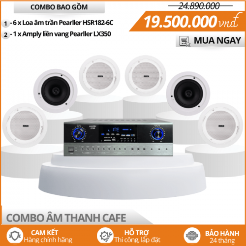 Bộ Loa HSR182-6C Cao Cấp Cho Quán Cafe