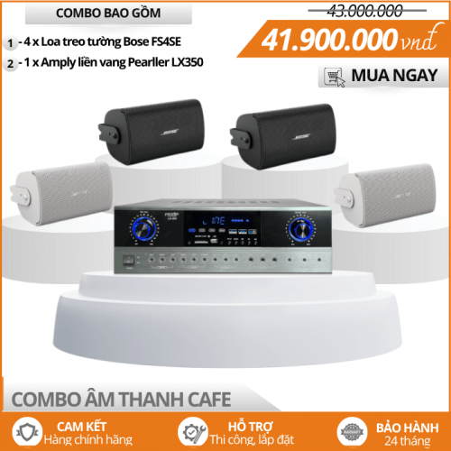 Bộ 4 Loa Phát Nhạc Nền Bose FS4SE Cho Quán Cafe
