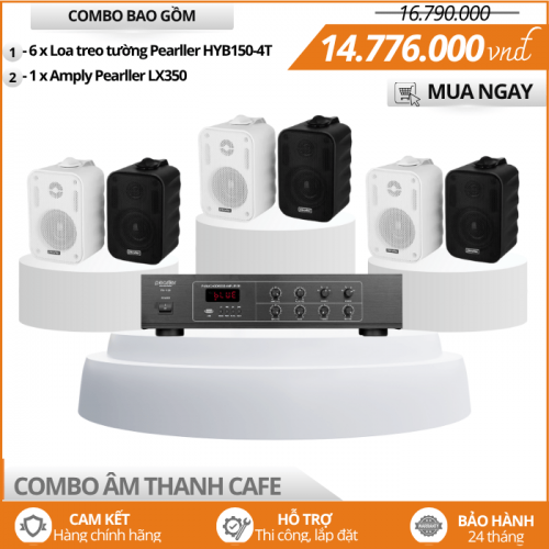 Bộ 6 Loa Treo HYB150-4T Cho Quán Cafe Mini