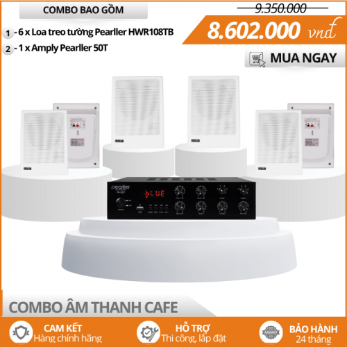 Dàn Âm Thanh Cho Quán Cafe Hiện Đại HWR108TB 