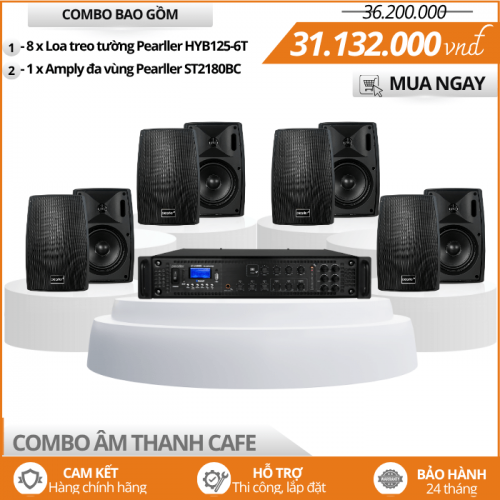 Loa Quán Cafe Nghe Nhạc Hay Pearller HYB125-6T