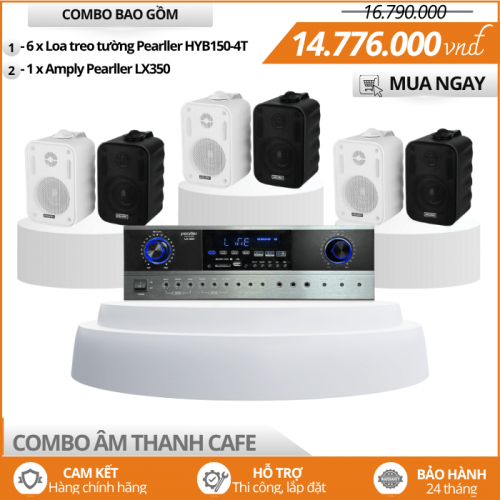 Dàn Loa Mini Cho Quán Cafe Pearrler HYB150-4T