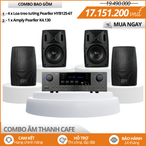 Hệ Thống Loa HYB125-6T Cao Cấp Cho Quán Cafe