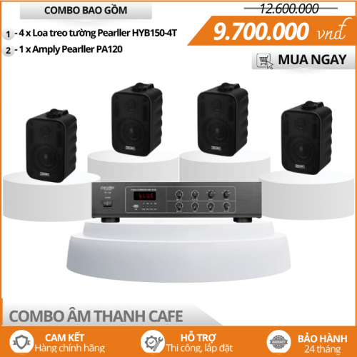 Hệ Thống Loa HYB150-4T Treo Quán Cafe Nghe Nhạc Hay