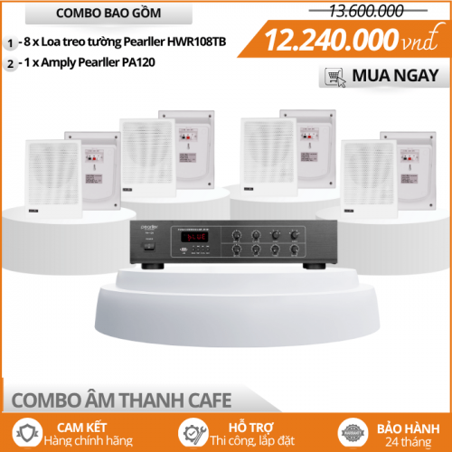 Loa Cho Quán Cafe Nghe Nhạc Nền Hay HWR108TB