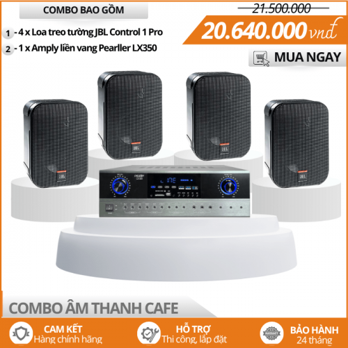 Loa treo tường JBL cho quán cafe - Bộ Loa JBL Control 1Pro x 4