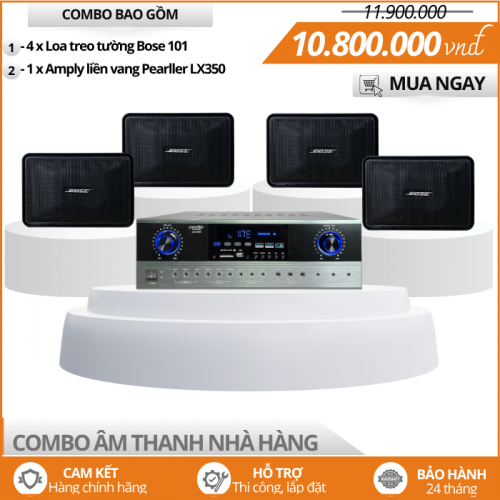 Bộ 4 Loa Phát Nhạc Bose 101 Cho Quán Ăn