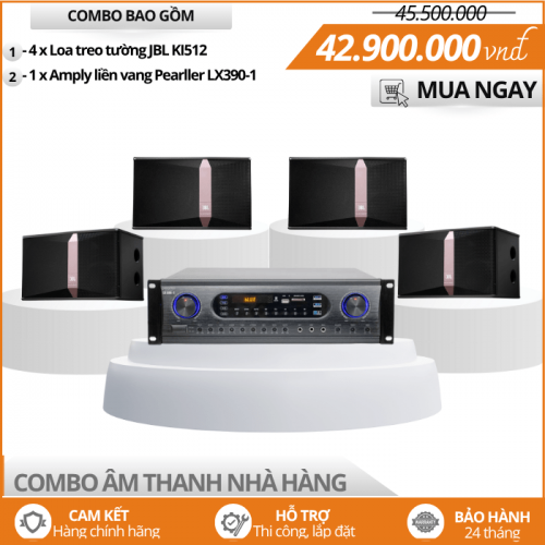 Hệ thống âm thanh Nhà Hàng, Tiệc Cưới - Bộ 4 Loa JBL Ki312