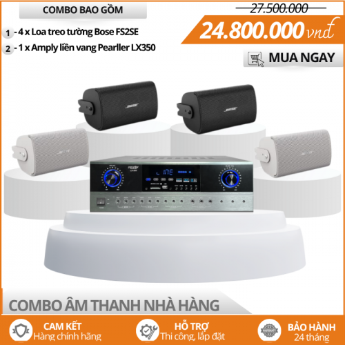 Hệ Thống Loa Bose Mini Nhà Hàng - Bộ 6 loa Bose FS2SE