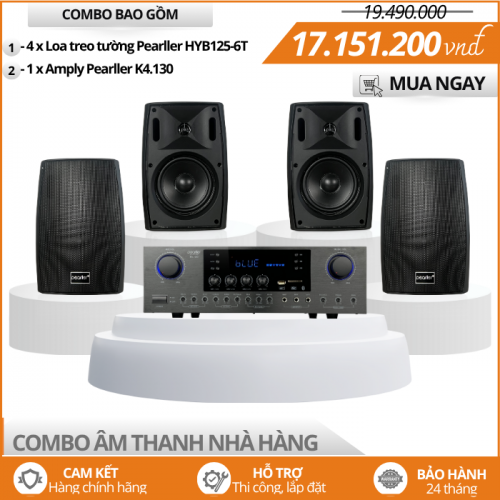 Hệ Thống Loa Nhà Hàng Pearller HYB125-6T