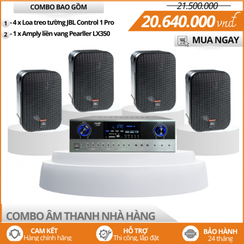 Hệ Thống Loa Treo Tường JBL Chính Hãng Cho Nhà Hàng