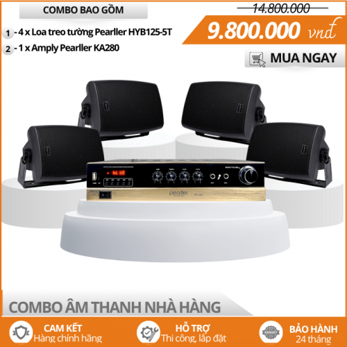 Hệ Thống Loa Treo Tường Mini Cho Nhà Hàng