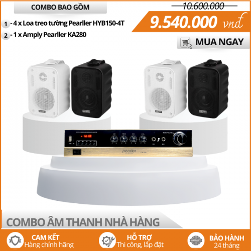 Loa Cho Nhà Hàng Nhỏ Pearller HYB150-4T