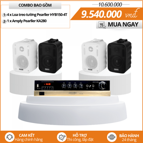 Bộ 4 Loa Nhỏ Treo Tường
