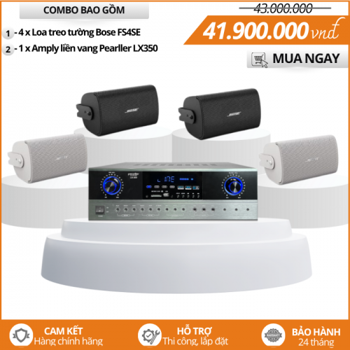Bộ 4 loa treo tường Bose nghe nhạc hay - Bose FreeSpace FS4SE