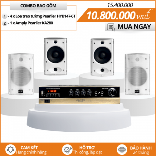 Bộ Loa Mini Treo Tường Pearller
