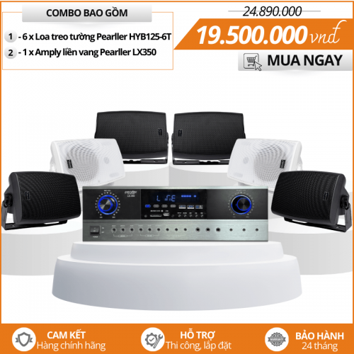 Bộ loa nghe nhạc hay Pearller HYB125-6T