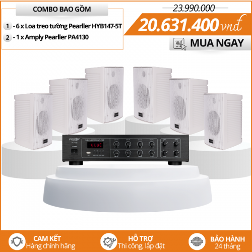 Bộ loa nghe nhạc treo tường Pearller HYB147-5T