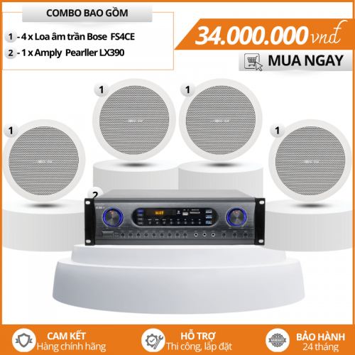Loa Âm Trần Nghe Nhạc Bose - Bộ 4 Loa Bose Freespace FS4CE