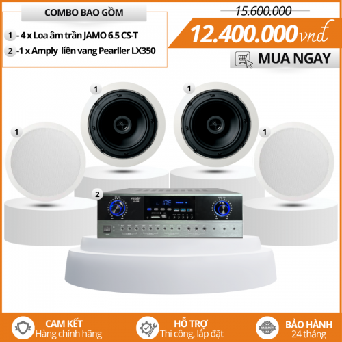 Hệ thống loa âm trần Jamo 6.5 CS-T cho không gian thương mại