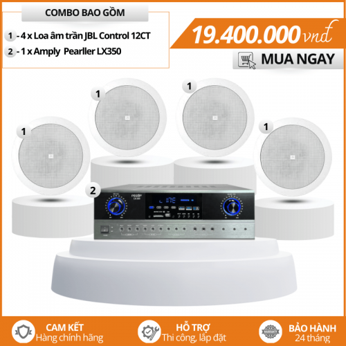 Loa nghe nhạc âm trần - Bộ 4 loa JBL Control 12CT