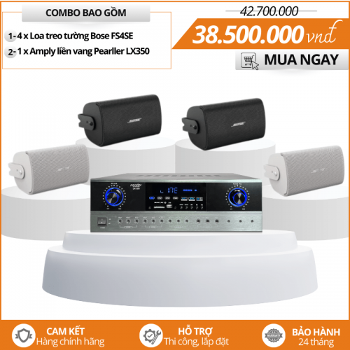 Bộ 4 loa treo tường Bose nghe nhạc hay - Bose FreeSpace FS4SE