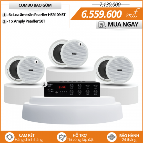 6 Loa Âm Trần Pearller HSR109-5T