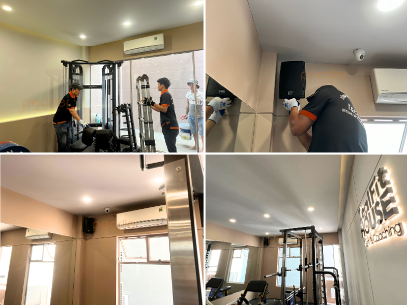 am thanh cho phong gym