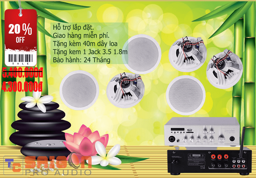 bo loa am tran nghe nhac cho spa min