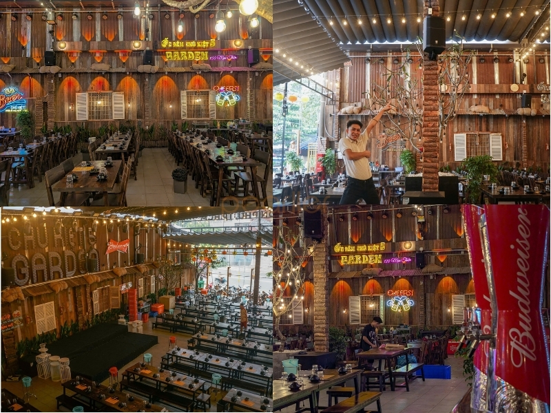 hệ thống âm thanh quán nhậu sân vườn