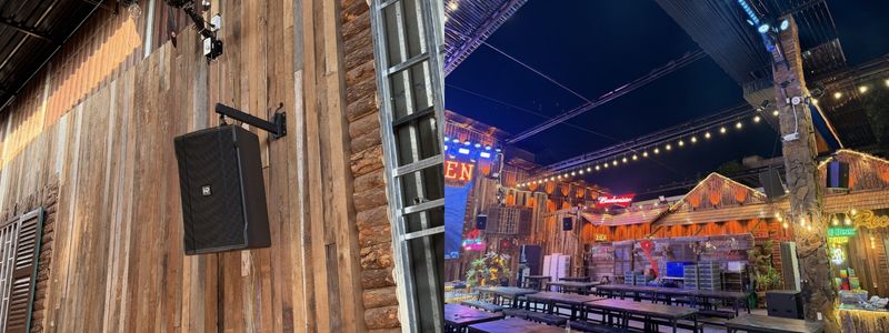 thi công hệ thống âm thanh beer club