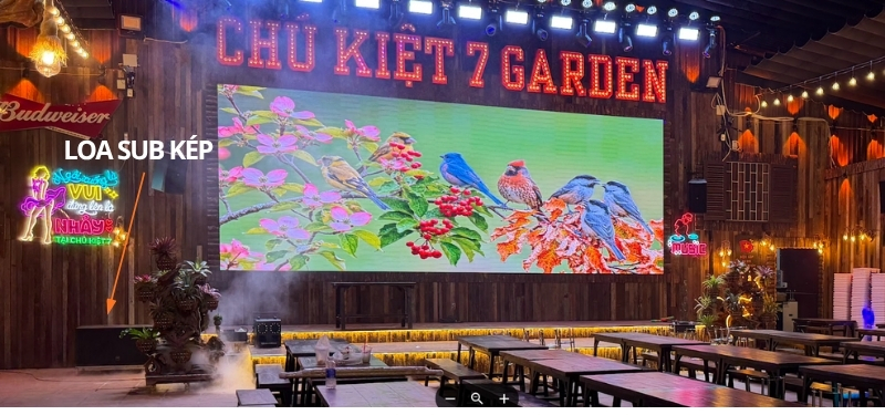 hệ thống âm thanh cho beer garden