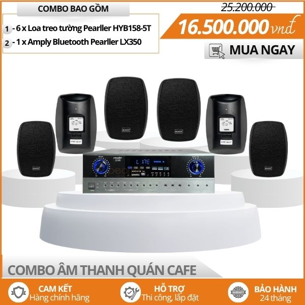 Bộ Loa Nghe Nhạc Cao Cấp Pearller HYB158-5T Tiêu Chuẩn IP65