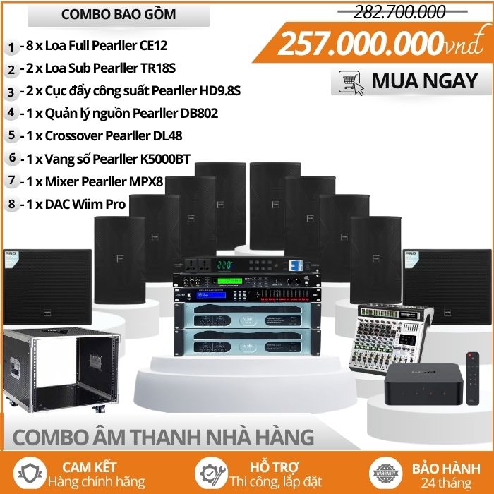 Hệ Thống Dàn Âm Thanh Nhà Hàng Beer Garden Pearller CE12