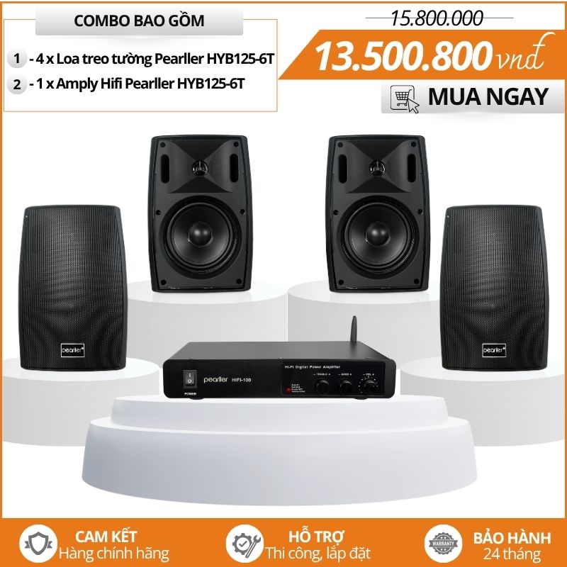 Giải pháp âm thanh hifi Pearller HYB125-6T