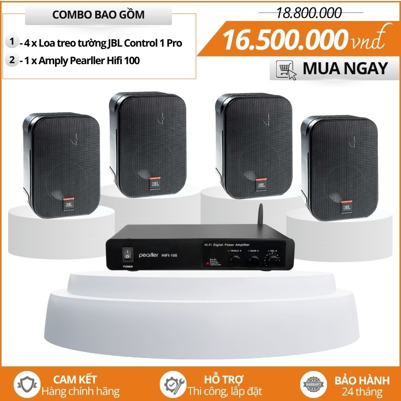 Bộ loa treo tường cao cấp JBL Control 1 Pro