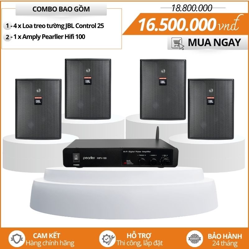 Bộ loa JBL nghe nhạc chất lượng cao | Âm thanh hifi JBL Control 25