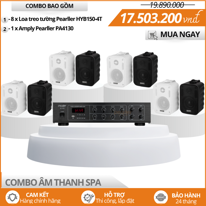 Bộ Loa Nhỏ Pearller HYB150-4T Nghe Nhạc Spa