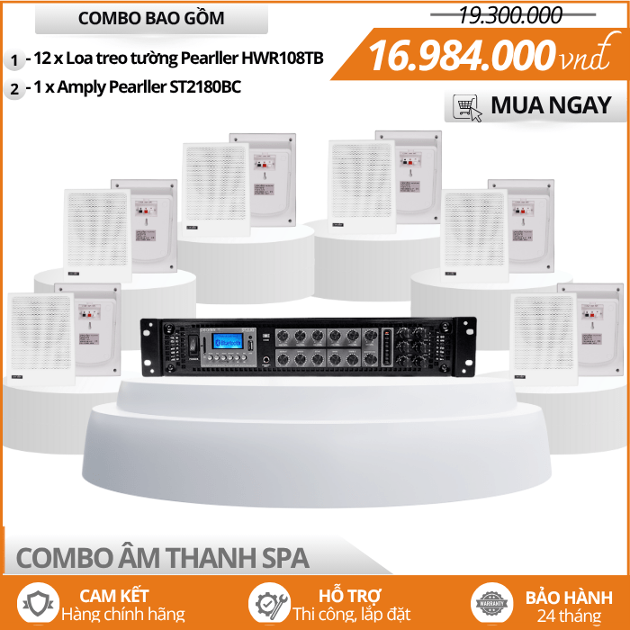 Loa HWR108TB Phát Nhạc Nền Hay Cho Spa