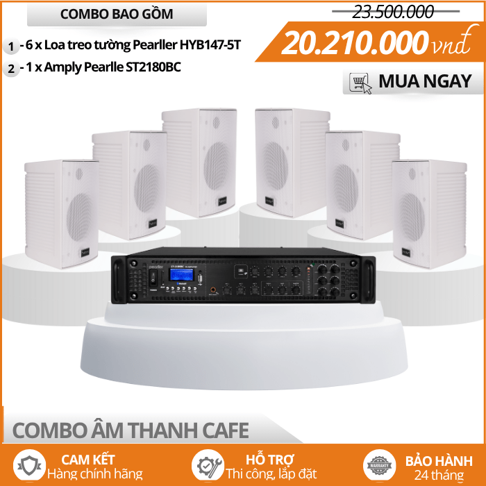 Bộ Loa Dành Cho Quán Cà Phê Pearller HYB147-5T